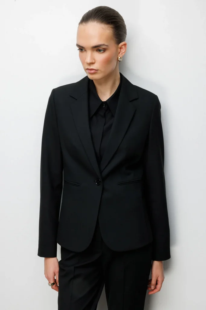 EKOL Fleto Cepli Tek Düğme Ceket 1082