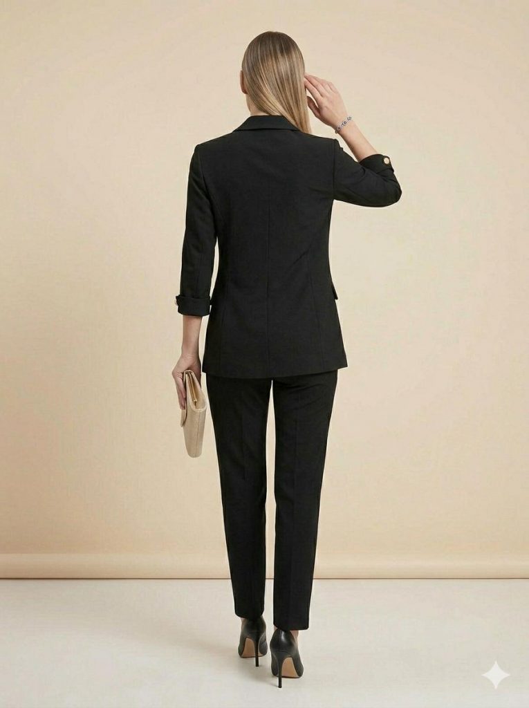 EKOL Şal Yaka Blazer Ceket 1106 - Siyah