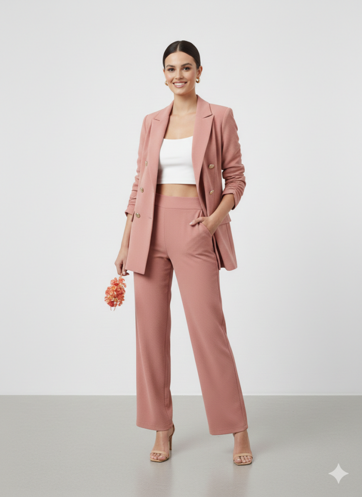 EKOL Kolları Büzgülü Süs Düğmeli Ceket 1202