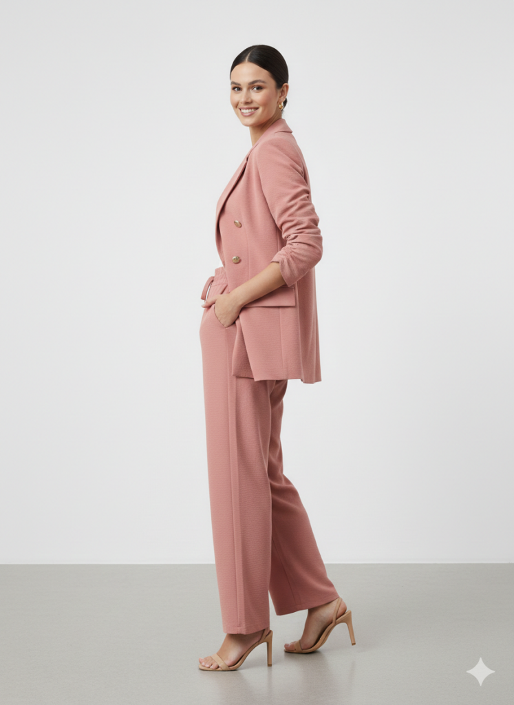 EKOL Kolları Büzgülü Süs Düğmeli Ceket 1202