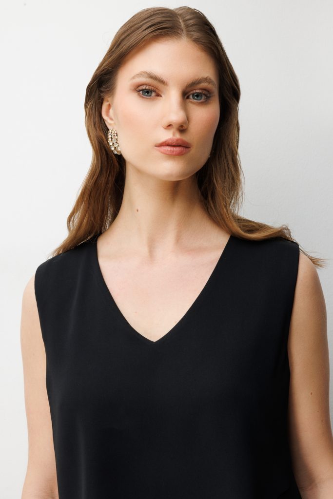 EKOL Kolsuz Kat Kat Midi Elbise 6510