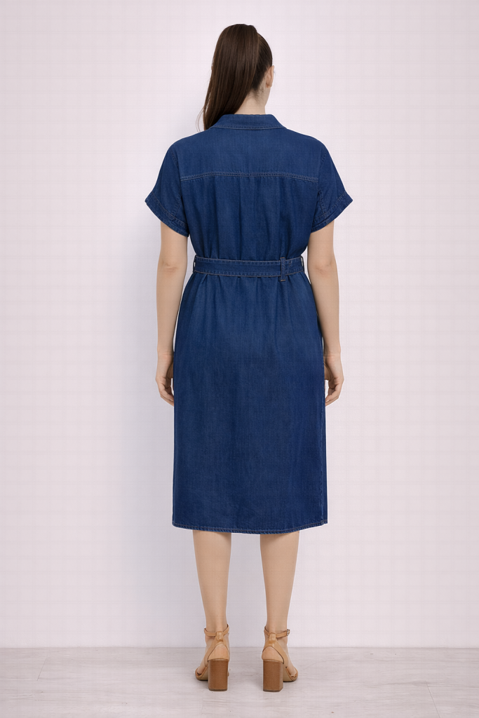 EKOL Midi Boy Elbise 6542