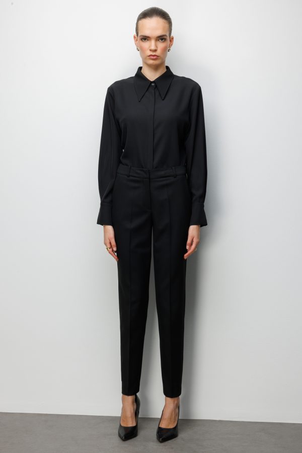 EKOL Yan Cepli Dar Paça Pantolon 1084