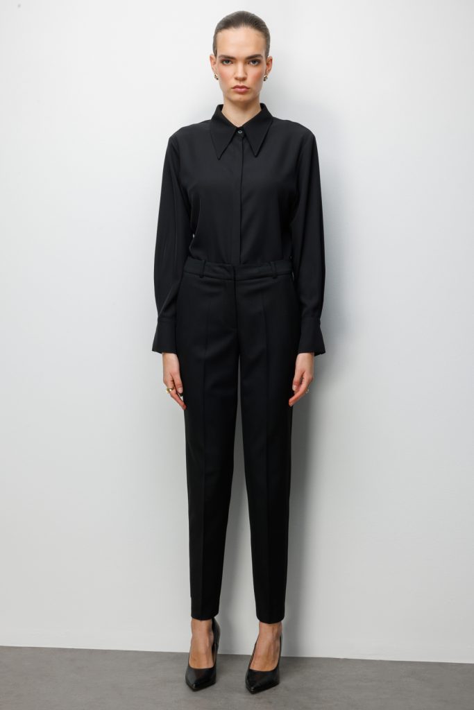 EKOL Yan Cepli Dar Paça Pantolon 1084