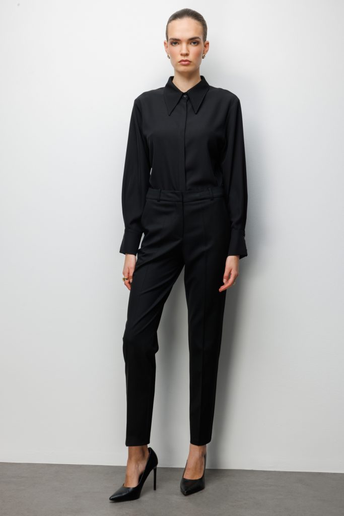 EKOL Yan Cepli Dar Paça Pantolon 1084