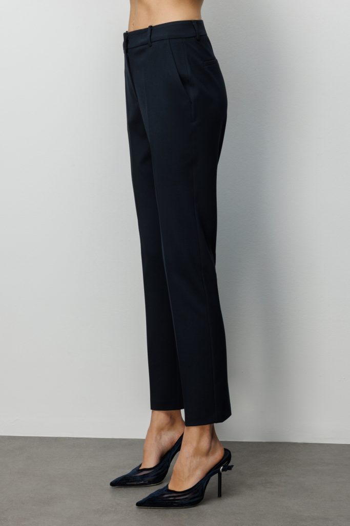 EKOL Yan Cepli Dar Paça Pantolon 1084 - Lacivert