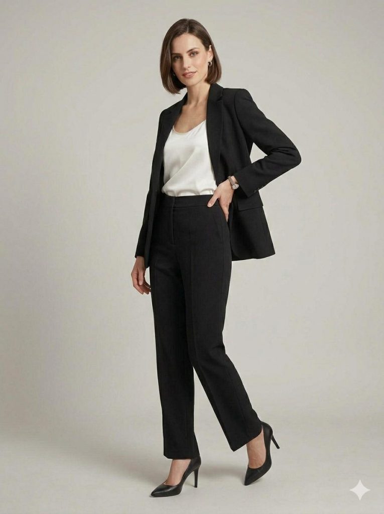 EKOL Klasik Bol Paça Pantolon 1108 - Siyah