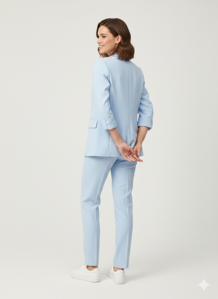 EKOL Gizli Düğmeli Dar Paça Pantolon 1186