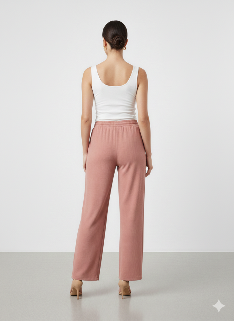 EKOL Beli Lastikli Bol Paça Pantolon 1204