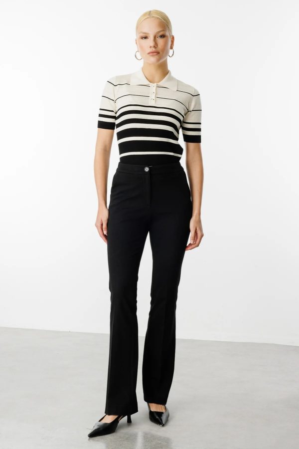 EKOL Beli Lastikli Bol Paça Pantolon 2074