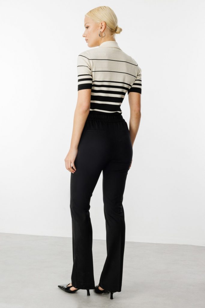 EKOL Beli Lastikli Bol Paça Pantolon 2074