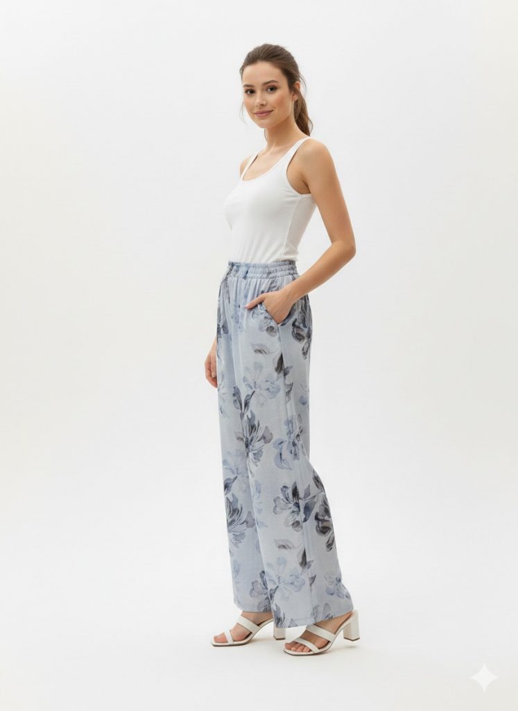 EKOL Desenli Pantolon 2908