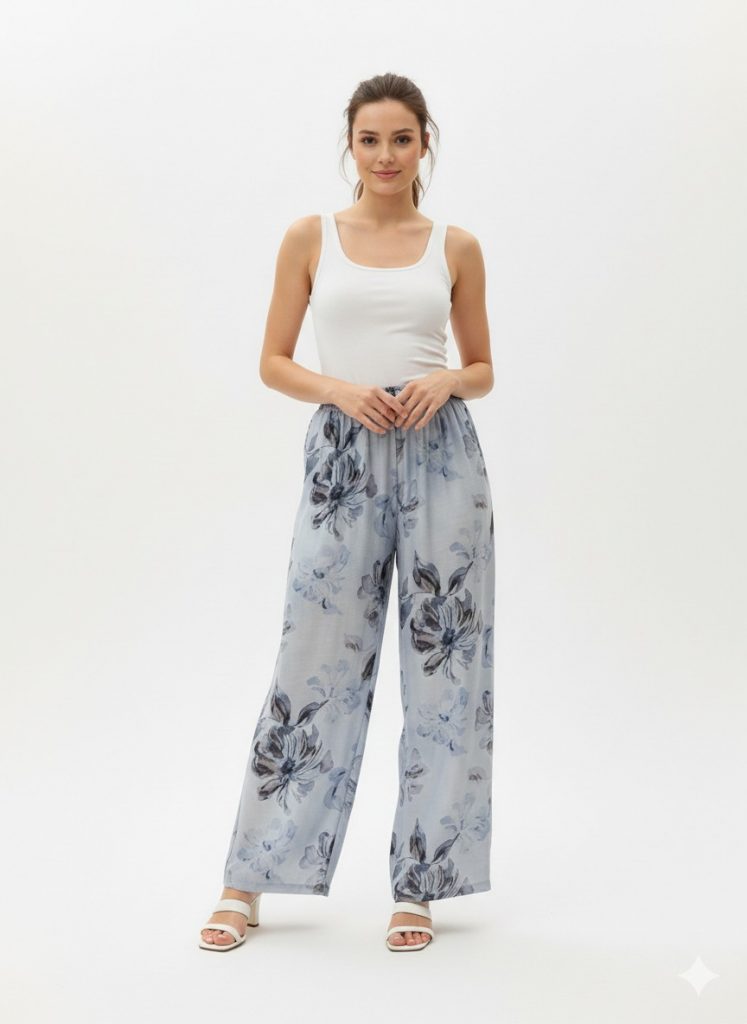 EKOL Desenli Pantolon 2908