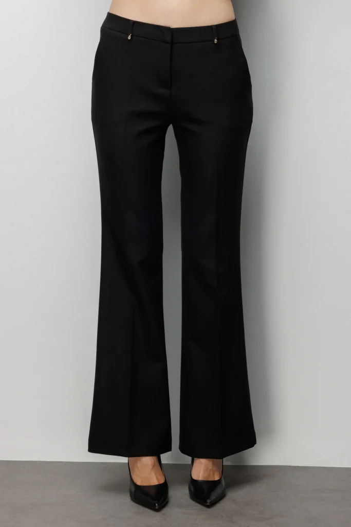 EKOL Yüksek Bel İspanyol Paça Pantolon 4004