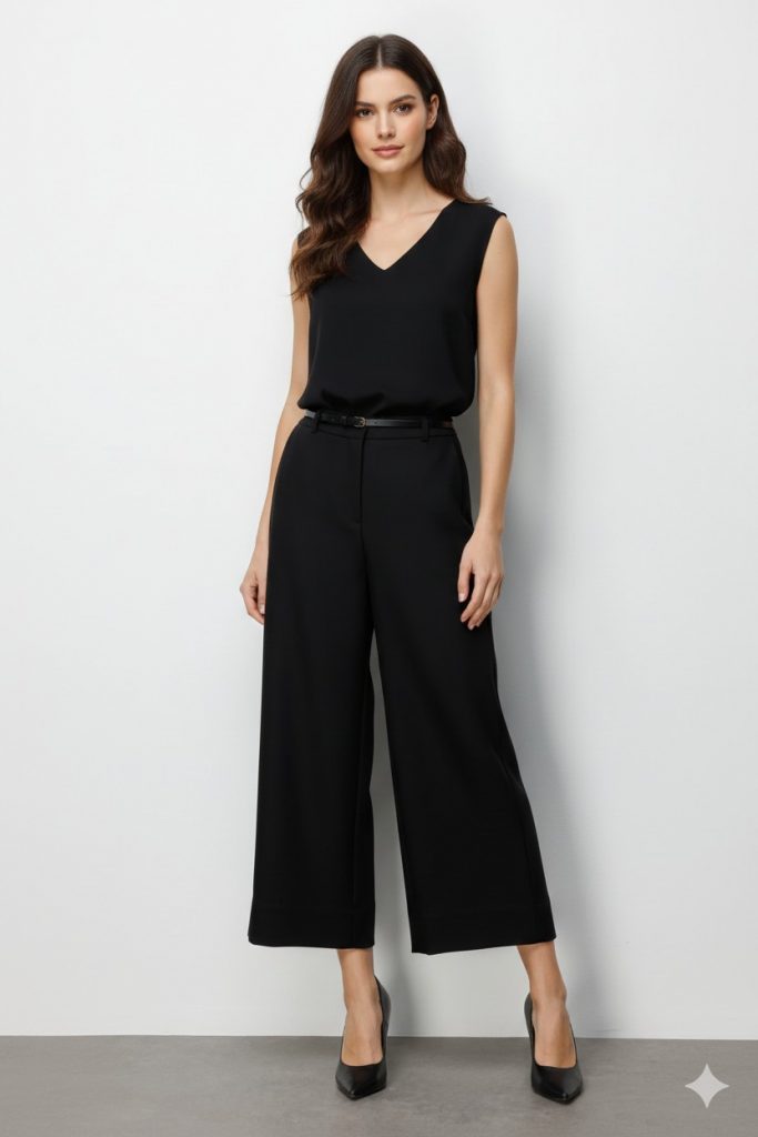 EKOL Kemer Detaylı Kadın Pantolon 4012