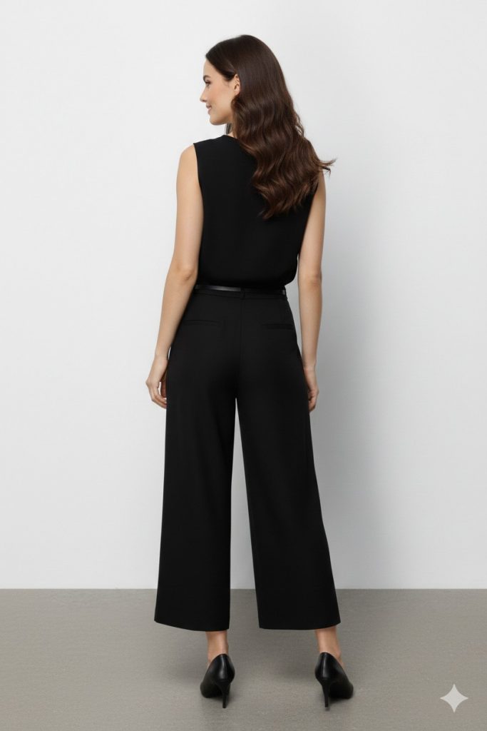 EKOL Kemer Detaylı Kadın Pantolon 4012