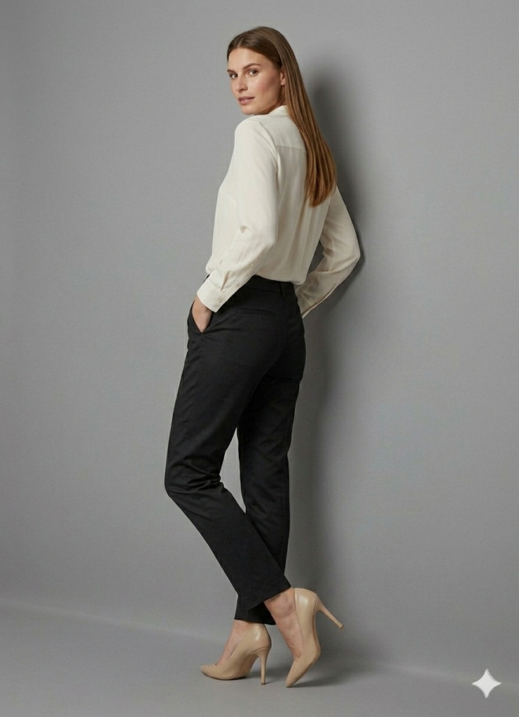 EKOL Klasik Dar Paça Pantolon 4014 - Siyah