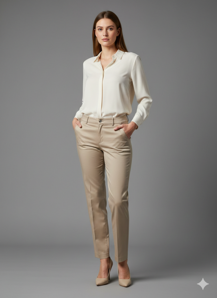 EKOL Klasik Dar Paça Pantolon 4014 - TAŞ