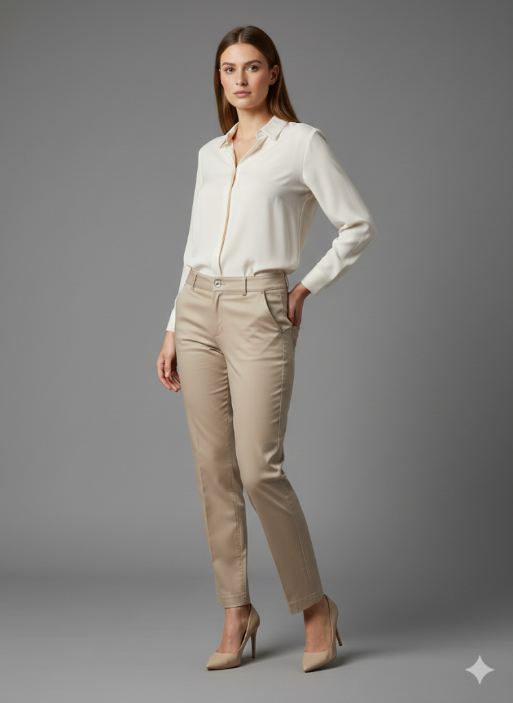 EKOL Klasik Dar Paça Pantolon 4014 - TAŞ