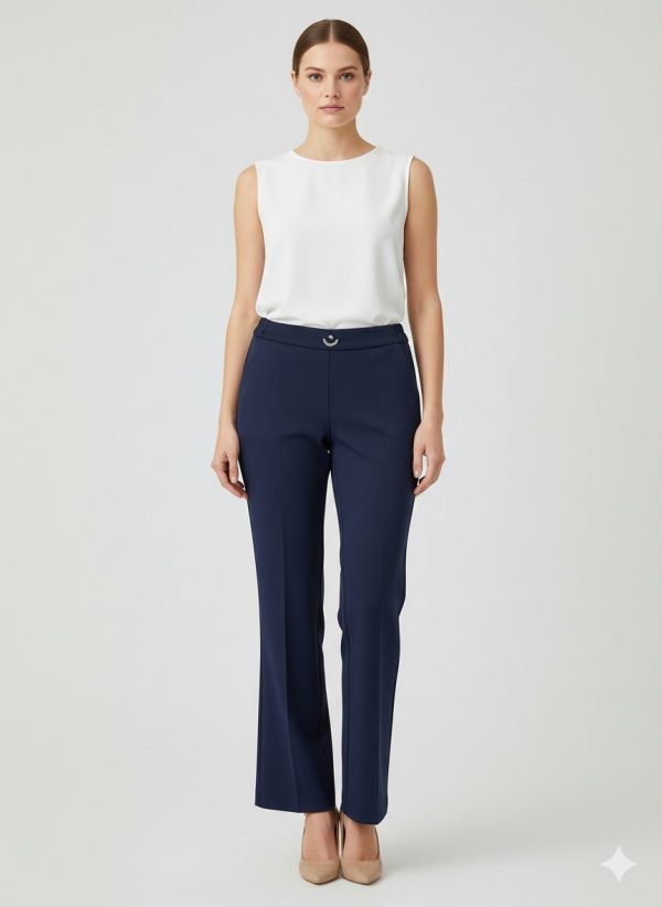 EKOL Önü Tokalı Pantolon 4046