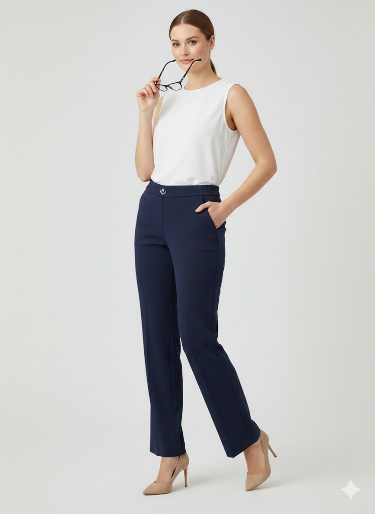 EKOL Önü Tokalı Pantolon 4046