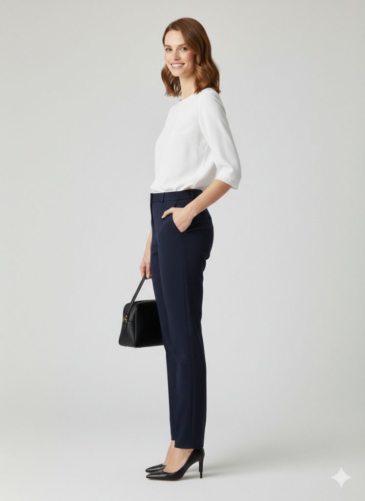 EKOL Düz Kesim Pantolon 4048 - Lacivert