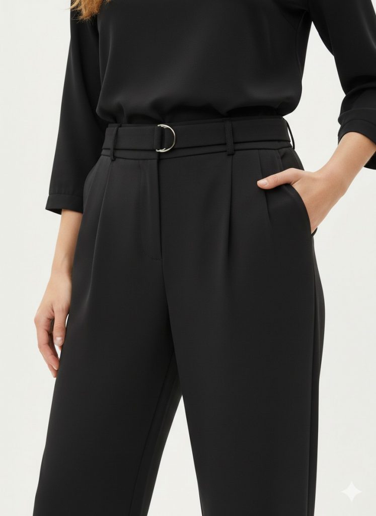 EKOL Kemer Detaylı Pantolon  4128