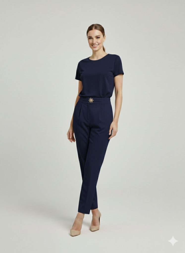 EKOL Toka Detaylı Pantolon 4130