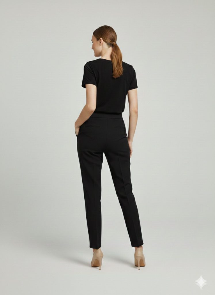 EKOL Toka Detaylı Pantolon 4130 - Siyah