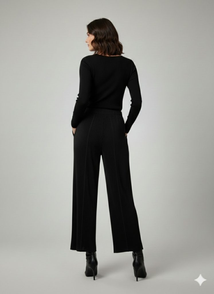 EKOL Pileli Pantolon  4908 - Siyah