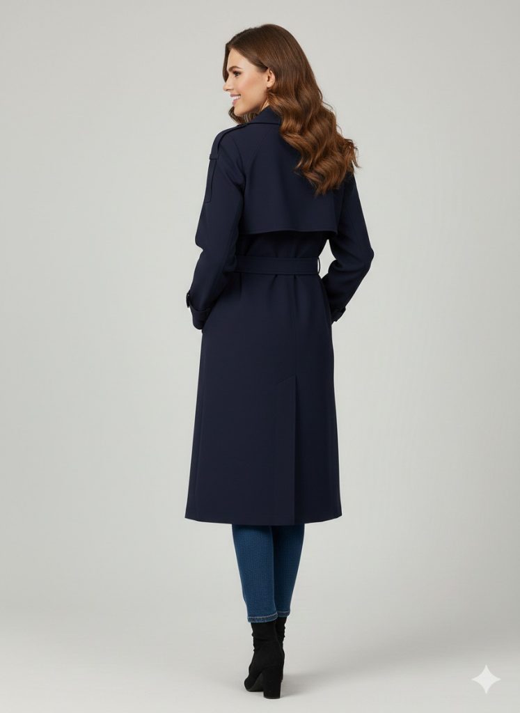 EKOL Kemer Detaylı Trençkot 7006