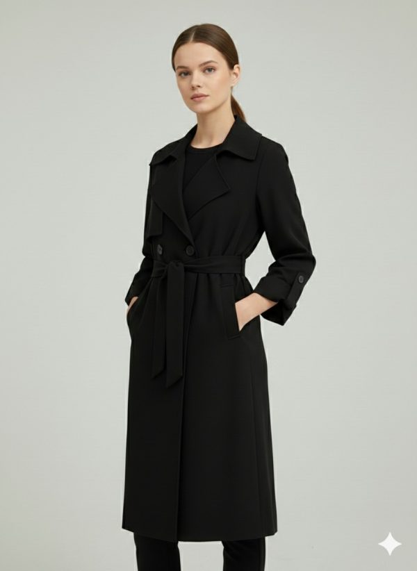 EKOL Beli Kuşaklı Trençkot 7022