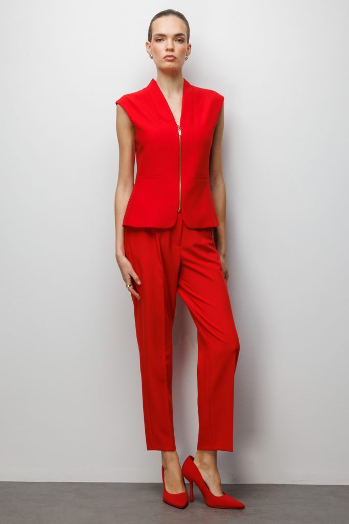 EKOL V Yaka Dikiş Detaylı Yelek  1010