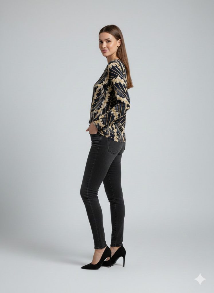 FAİK SÖNMEZ Kendinden İşlemeli Bluz  099