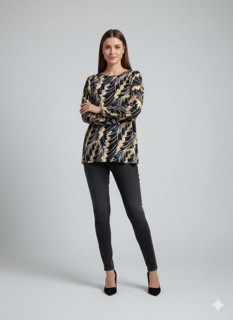 FAİK SÖNMEZ Kendinden İşlemeli Bluz  099