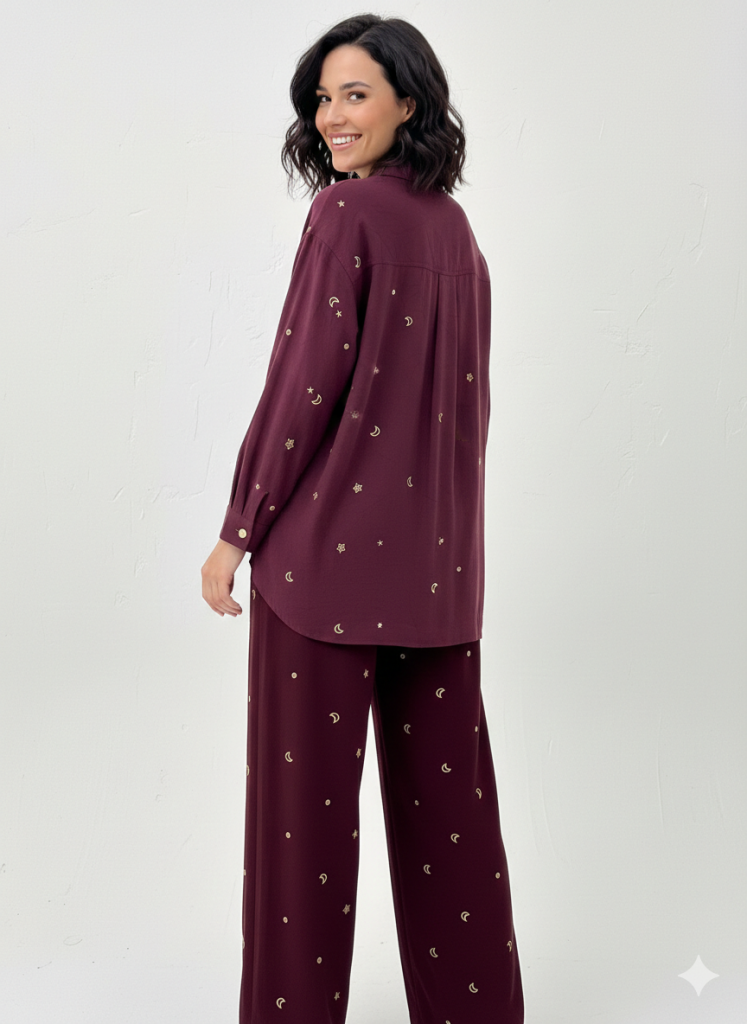 GHİSA Gold Düğmeli Nakışlı İkili Takım  4178