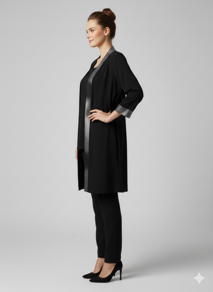 GİLDA Yaka Bantı ve Manşeti Taşlı İkili Takım  40362