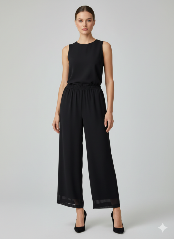 GİLDA İçi Astarlı Şifon Pantolon 03041