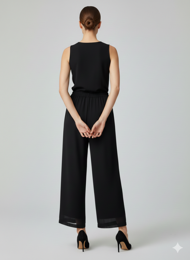 GİLDA İçi Astarlı Şifon Pantolon 03041