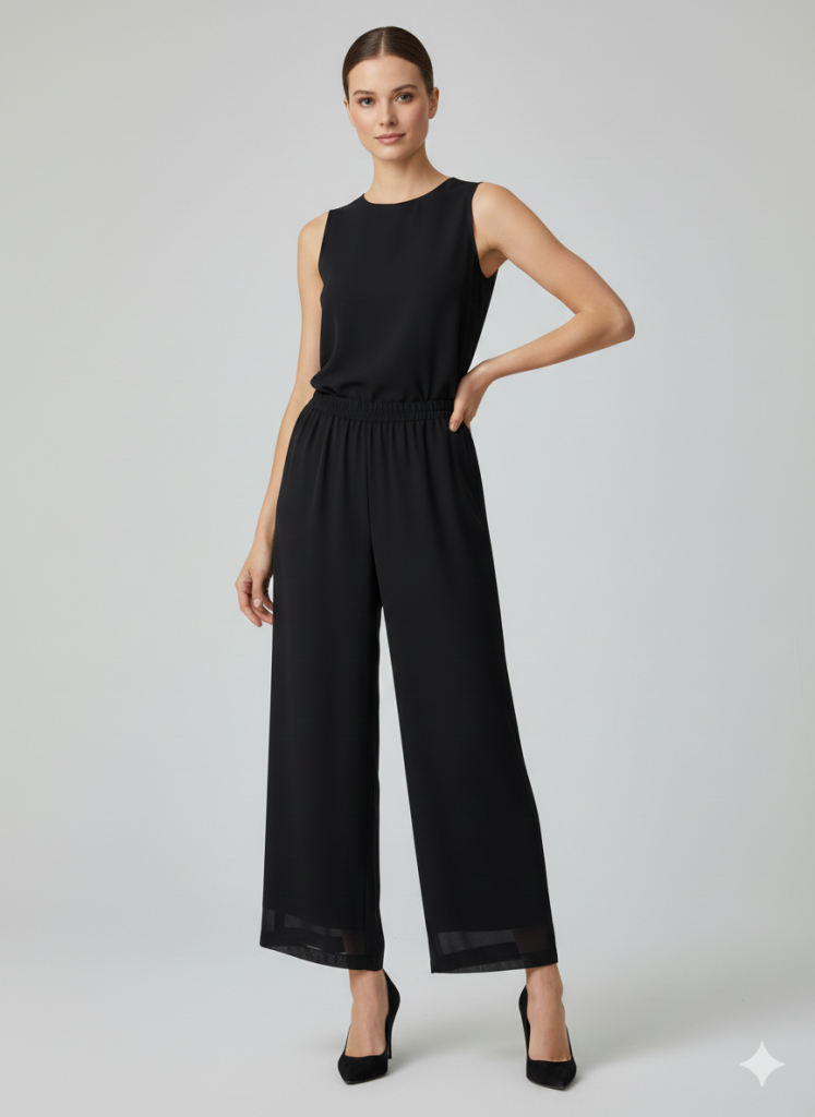 GİLDA İçi Astarlı Şifon Pantolon 03041