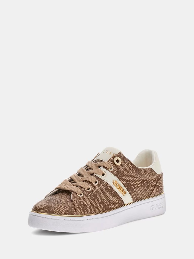 GUESS Britz 4G logolu sneaker FLFBTZFAL12 - BEJ