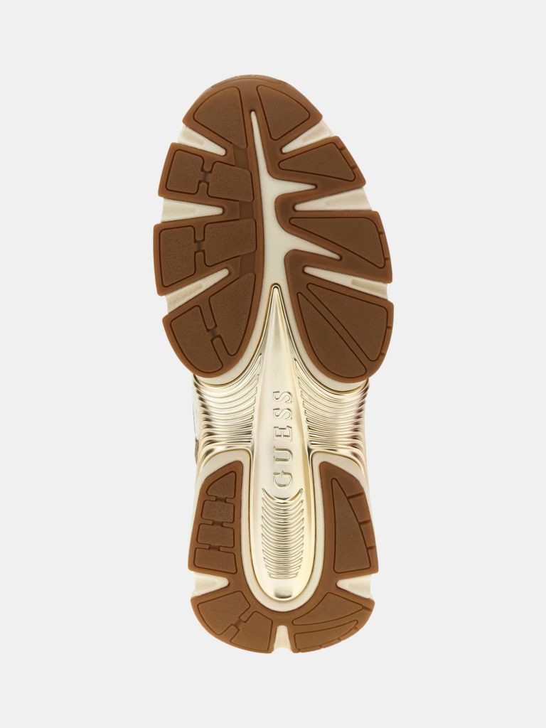 GUESS Imeri Delikli Tabanlı Koşu Ayakkabıları FLPIMEFAP12 - BEJ