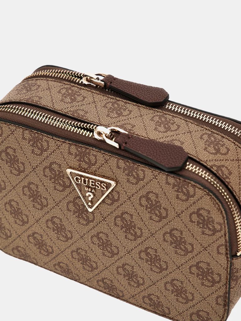 GUESS Noelle 4G logolu mini çapraz çanta HWBG9672140 - kahve