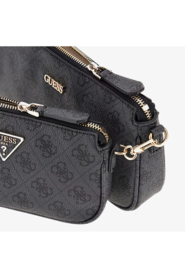 GUESS Noelle 4G Logolu Mini Çapraz Çanta HWBG9672710TA - ANTRASİT