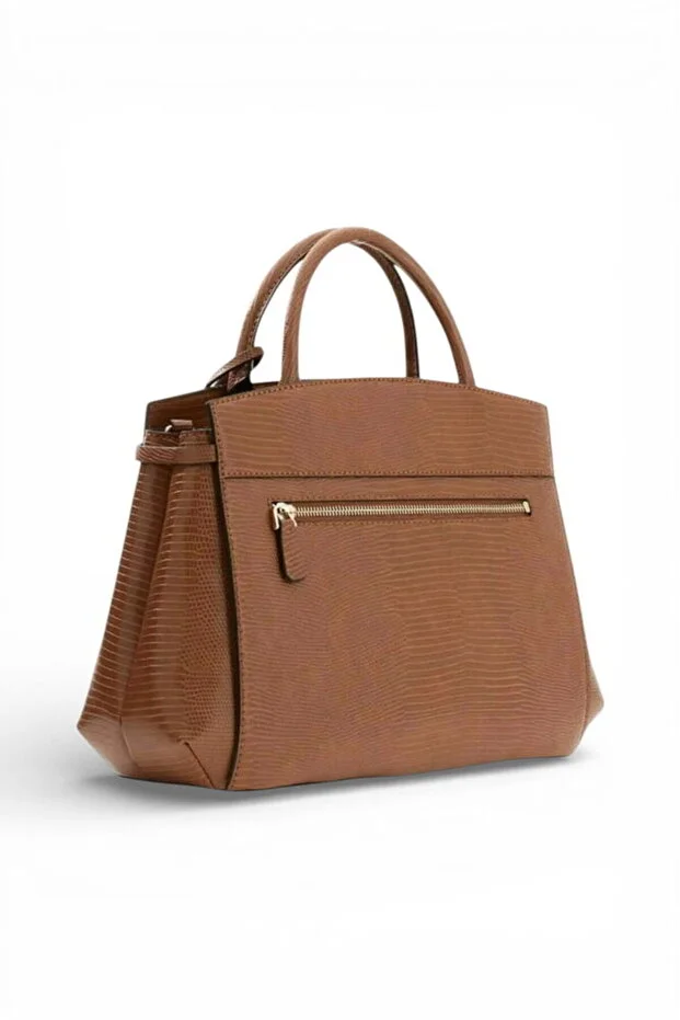 GUESS Melinda Hayvan Desenli El Çantası HWKL9933060 - konyak