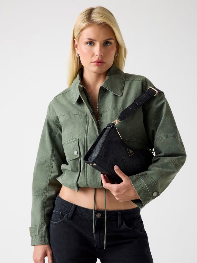 GUESS Cresidia 4G ve Peony logolu Omuz Çantası HWPD9888180