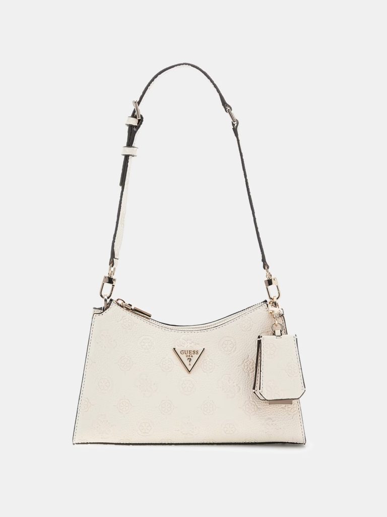 GUESS Cresidia 4G ve Peony logolu Omuz Çantası HWPD9888180 - EKRU
