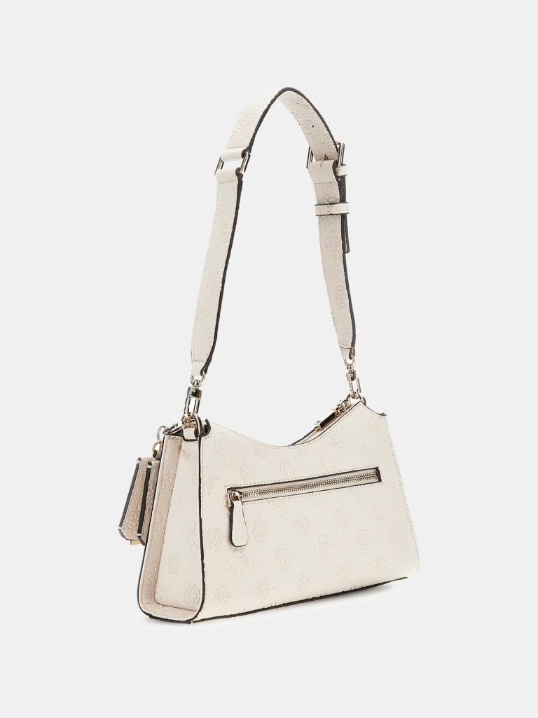 GUESS Cresidia 4G ve Peony logolu Omuz Çantası HWPD9888180 - EKRU