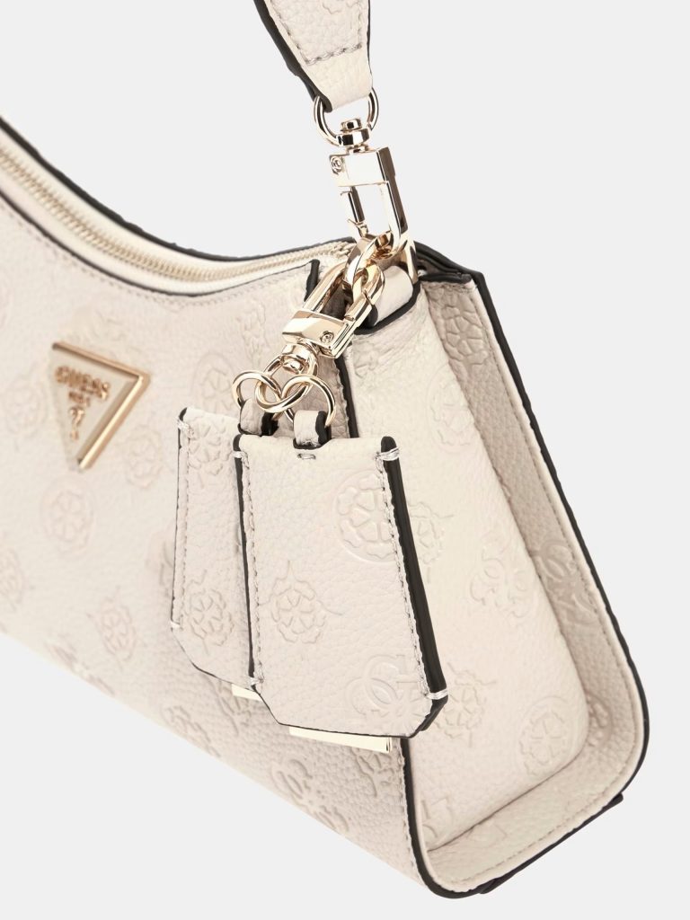 GUESS Cresidia 4G ve Peony logolu Omuz Çantası HWPD9888180 - EKRU
