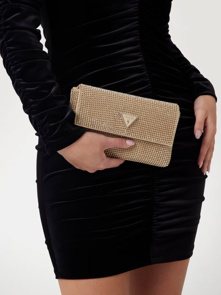 GUESS Zalina Taşlı Mini Çapraz Çanta HWRP9350700